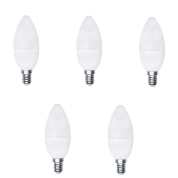 5 Adet 8W E14 6500K Beyaz Işık Led Buji Ampul KES209-B