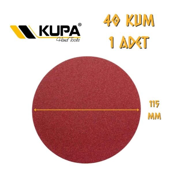 Yuvarlak Cırt Zımpara 115 mm - P40 Kum - 1 Adet