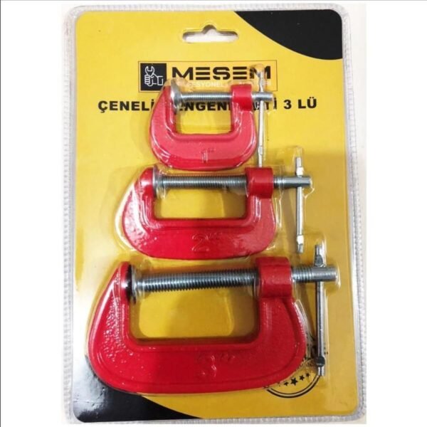 MEŞEM 4070 ÇENELİ MENGENE SETİ 3 LÜ