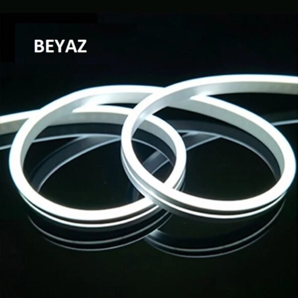 Ct-4554 Neon Esnek Şerit Led 220v Beyaz Işık 25 Metre Fiş ( Tak Çalıştır )