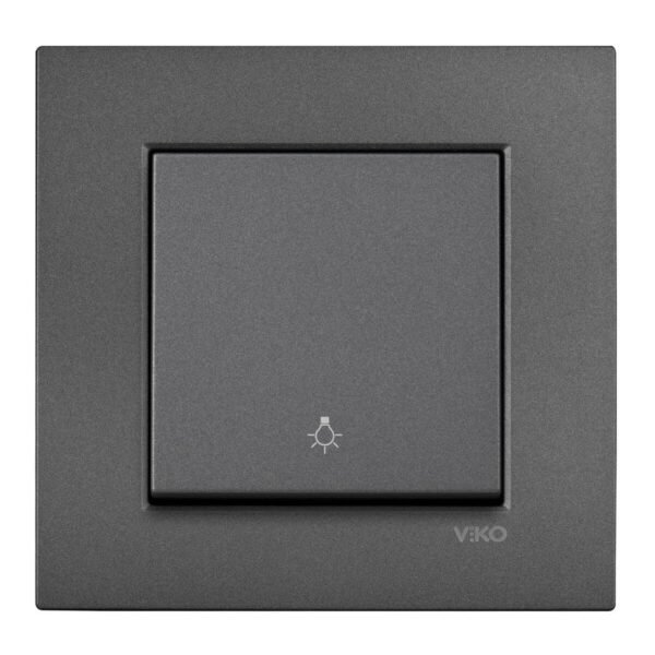 Viko Artline Novella Füme Light Yaylı Anahtar ÇERÇEVELİ