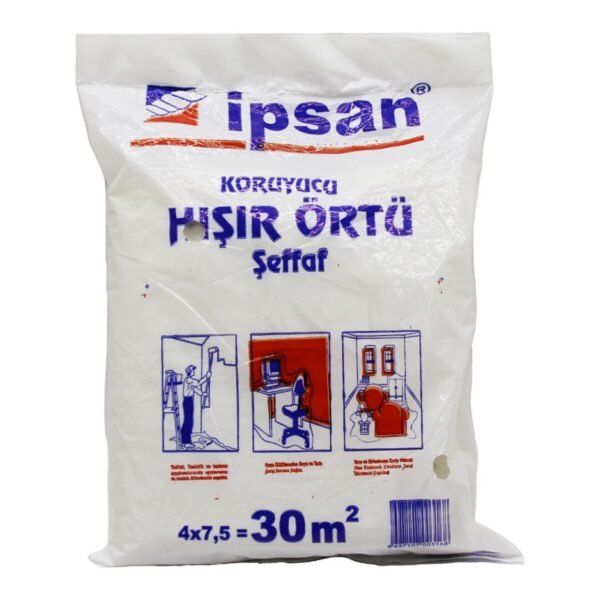 30-M2 = 4X7.5MT HIŞIR ŞEFFAF KORUYUCU ÖRTÜ (4764)