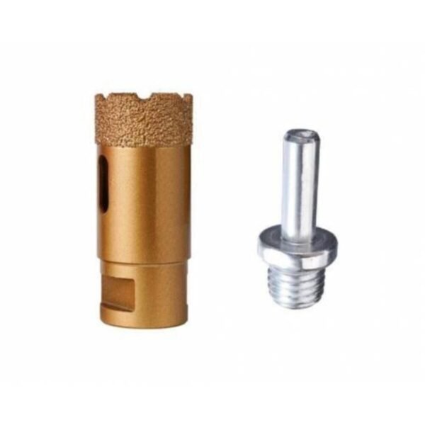 35 mm Granit Mermer Seramik Delme Panç Spiral Ve Matkap Aparatlı M14 35 mm Granittr