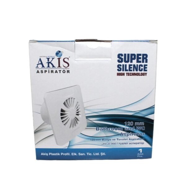 Ak-c120 120'lik Banyo Ve Tuvalet Aspiratör Havalandırma Fanı (18,5 CM)