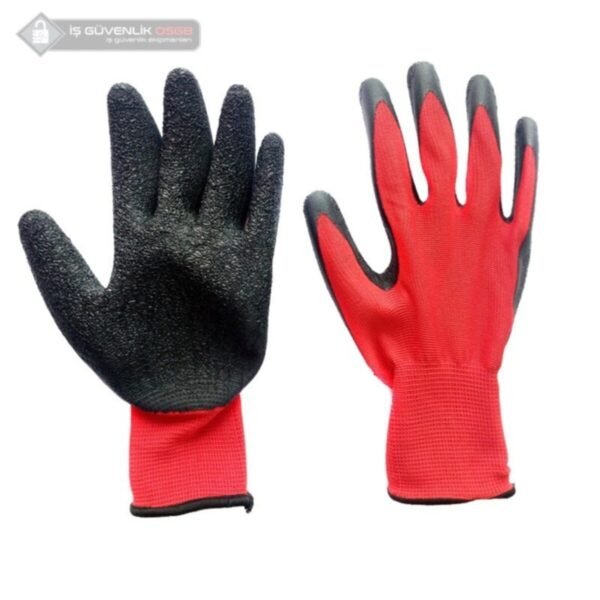 Kaydırmaz Kırmızı Iş Eldiveni 1.kalite 10 Adet 10 Numara Model No : Gs-014