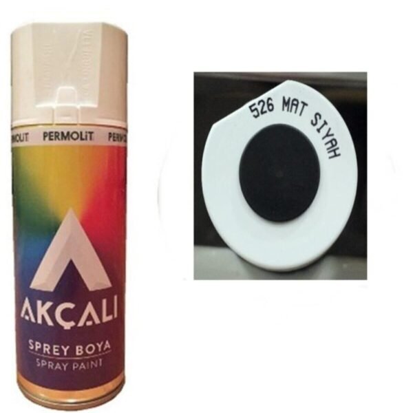 Akçalı Sprey Boya 400 Ml. Mat Siyah