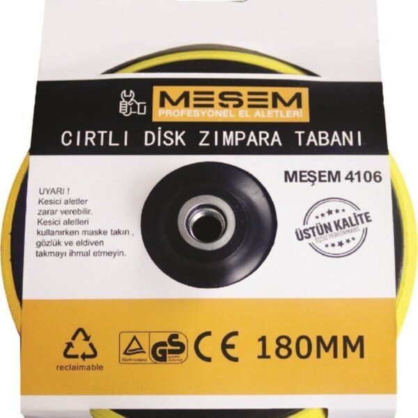 MEŞEM 4105 115 MM CIRTLI DİSK ZIMPARA TABANI